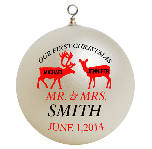 Our First Personalized Christmas Ornament