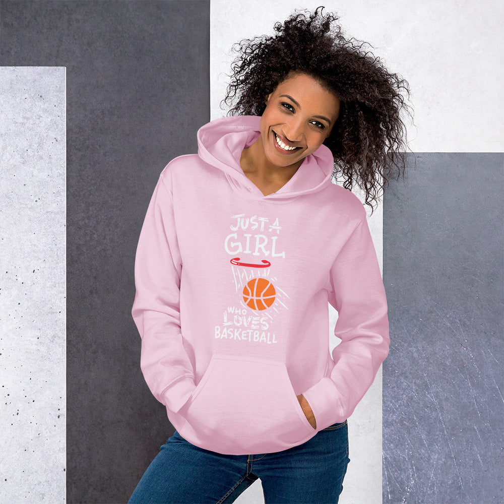 Just a Girl Who Love Basketball Unisex Adult Hoodie