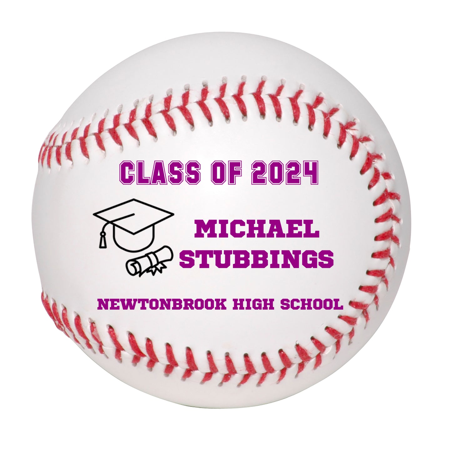 Class of 2025 Graduation Baseball Keepsake Gift - Personalized Senior 2024 Baseball