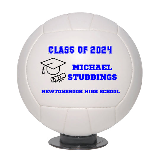 Class of 2025 Graduation Volleyball Keepsake Gift - Personalized Senior 2024 Volleyball