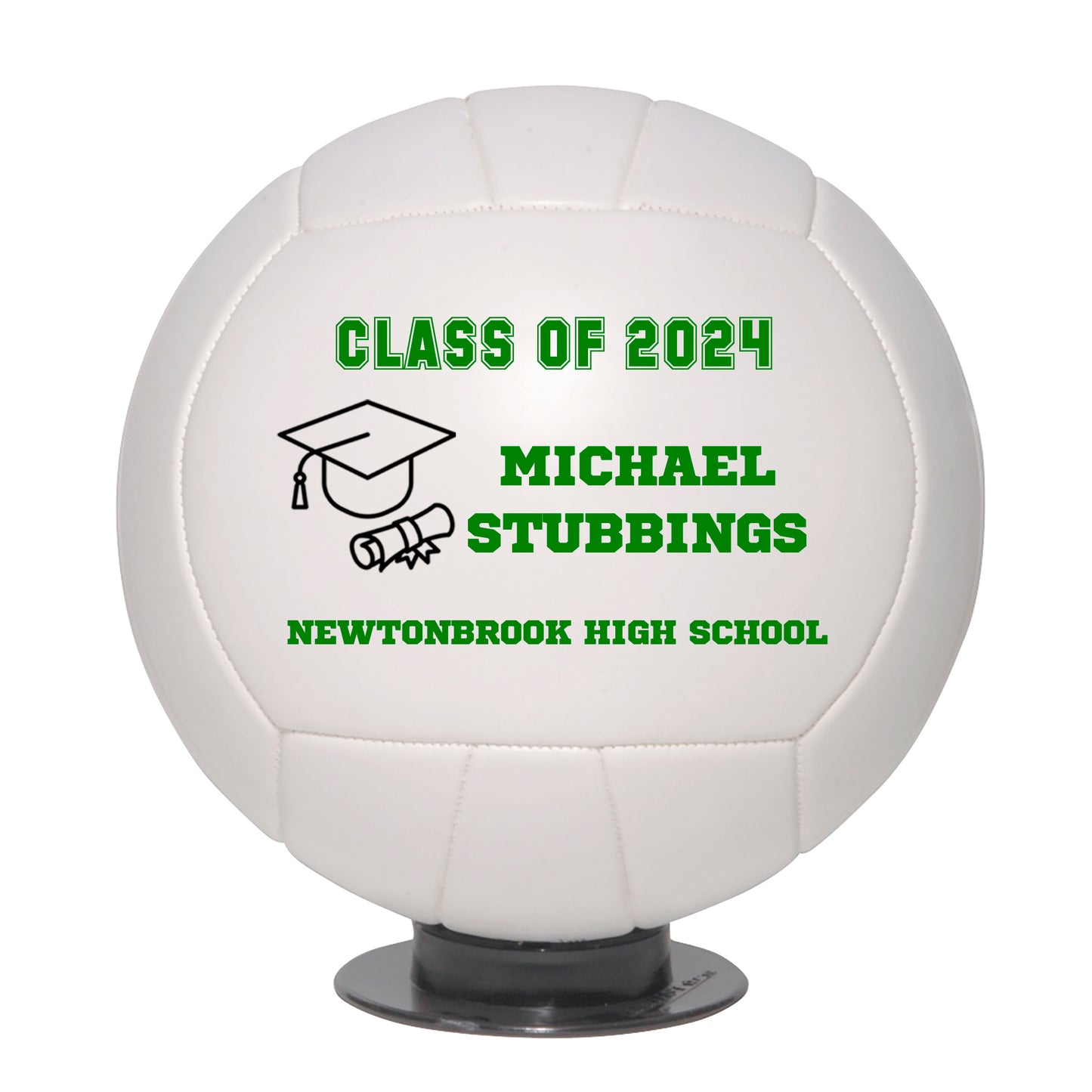 Class of 2025 Graduation Volleyball Keepsake Gift - Personalized Senior 2024 Volleyball