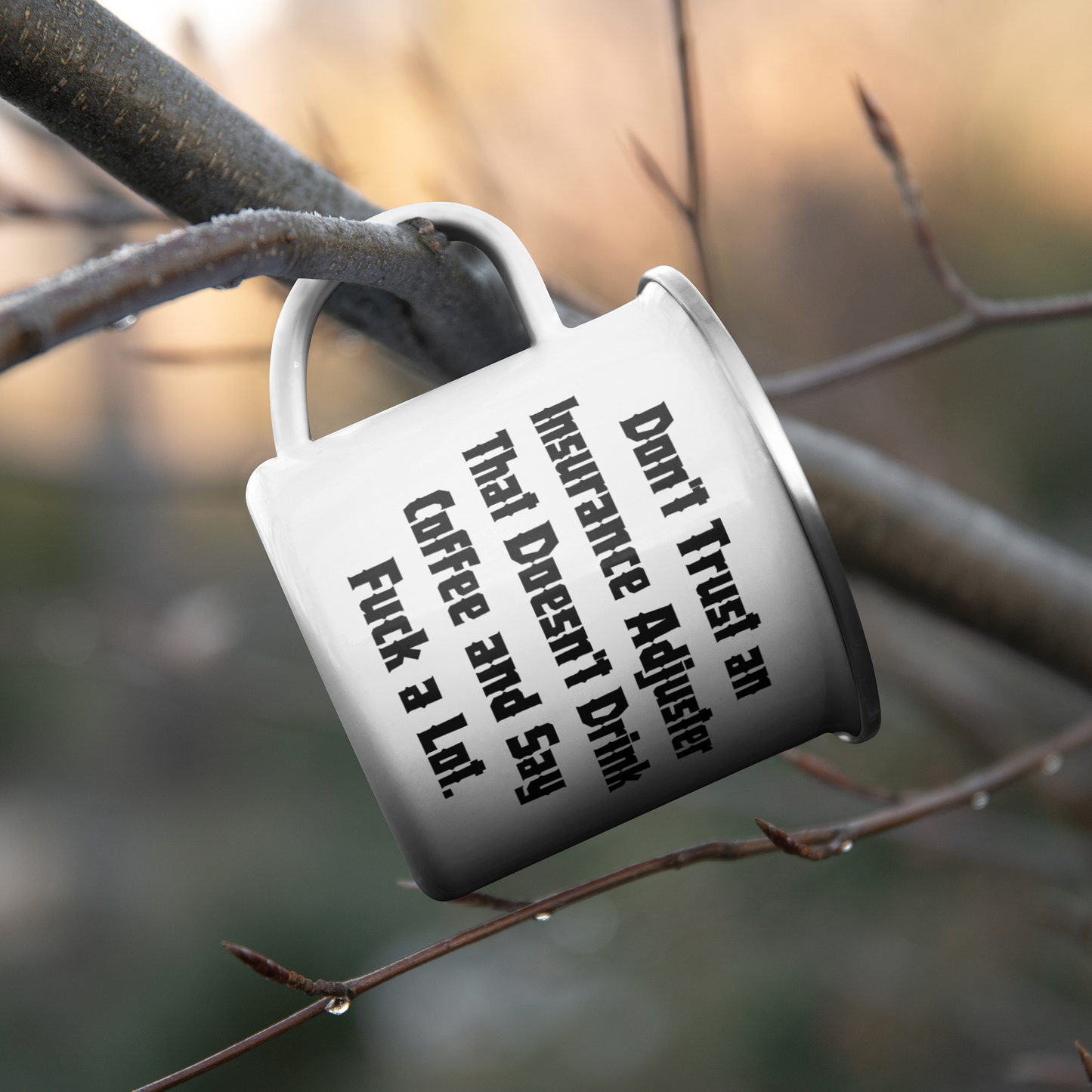 Insurance_Adjuster_Camper_Mug_CampingMugLifestyleHanginBranch_Mockup.png