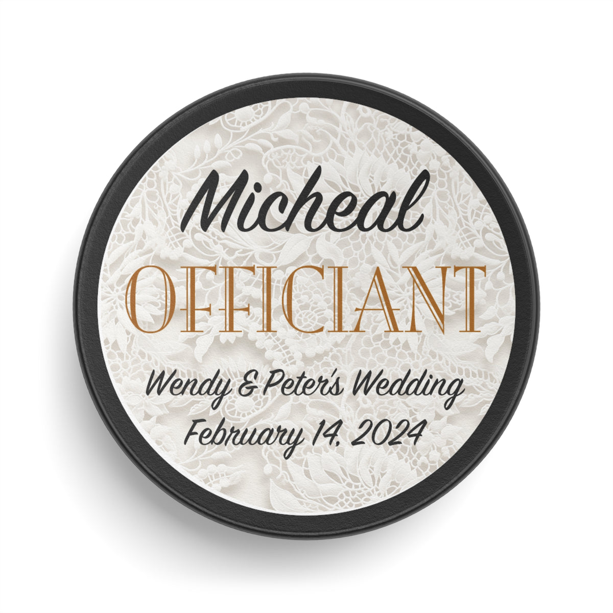 Personalized Wedding Hockey Puck Keepsake - Best Man - Ring Bearer - Groomsman Gifts