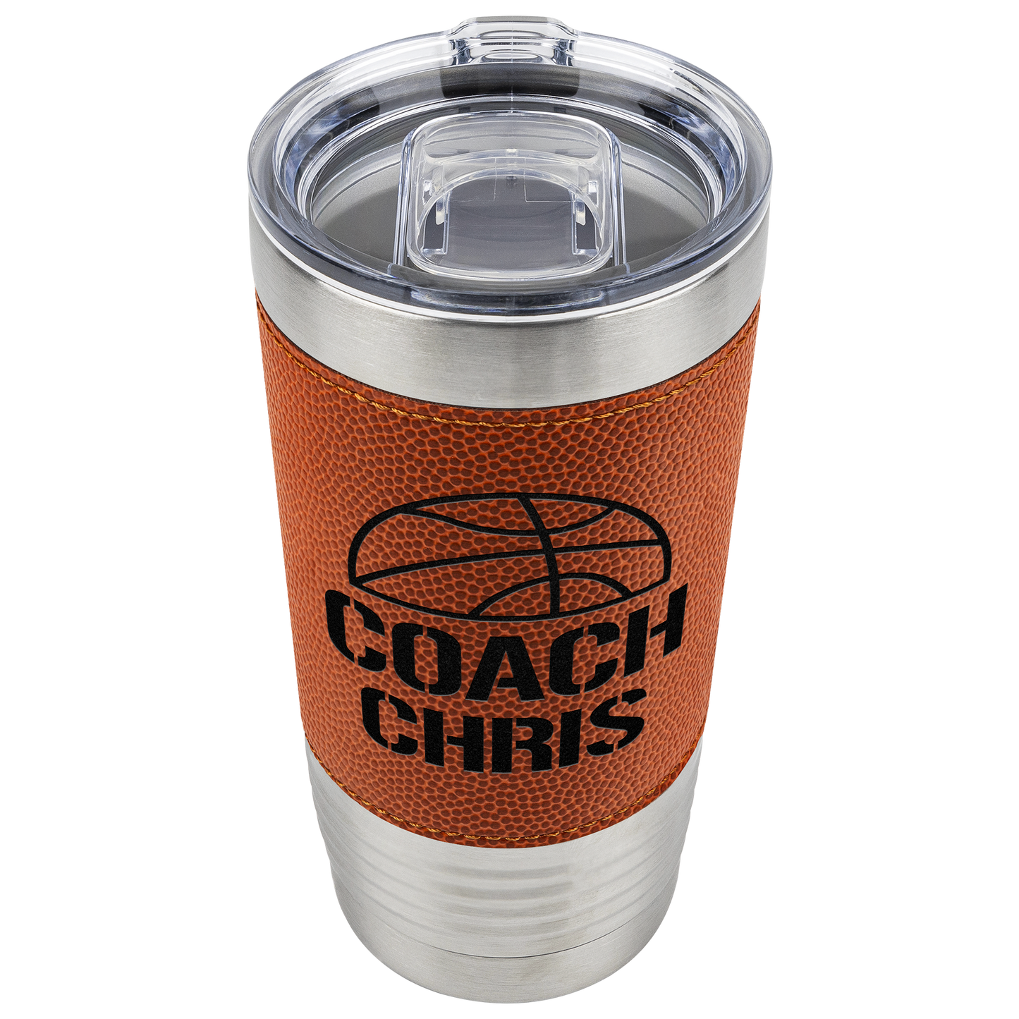 Personalized Basketball Coach 20 oz Engraved Stainless Steel Tumbler