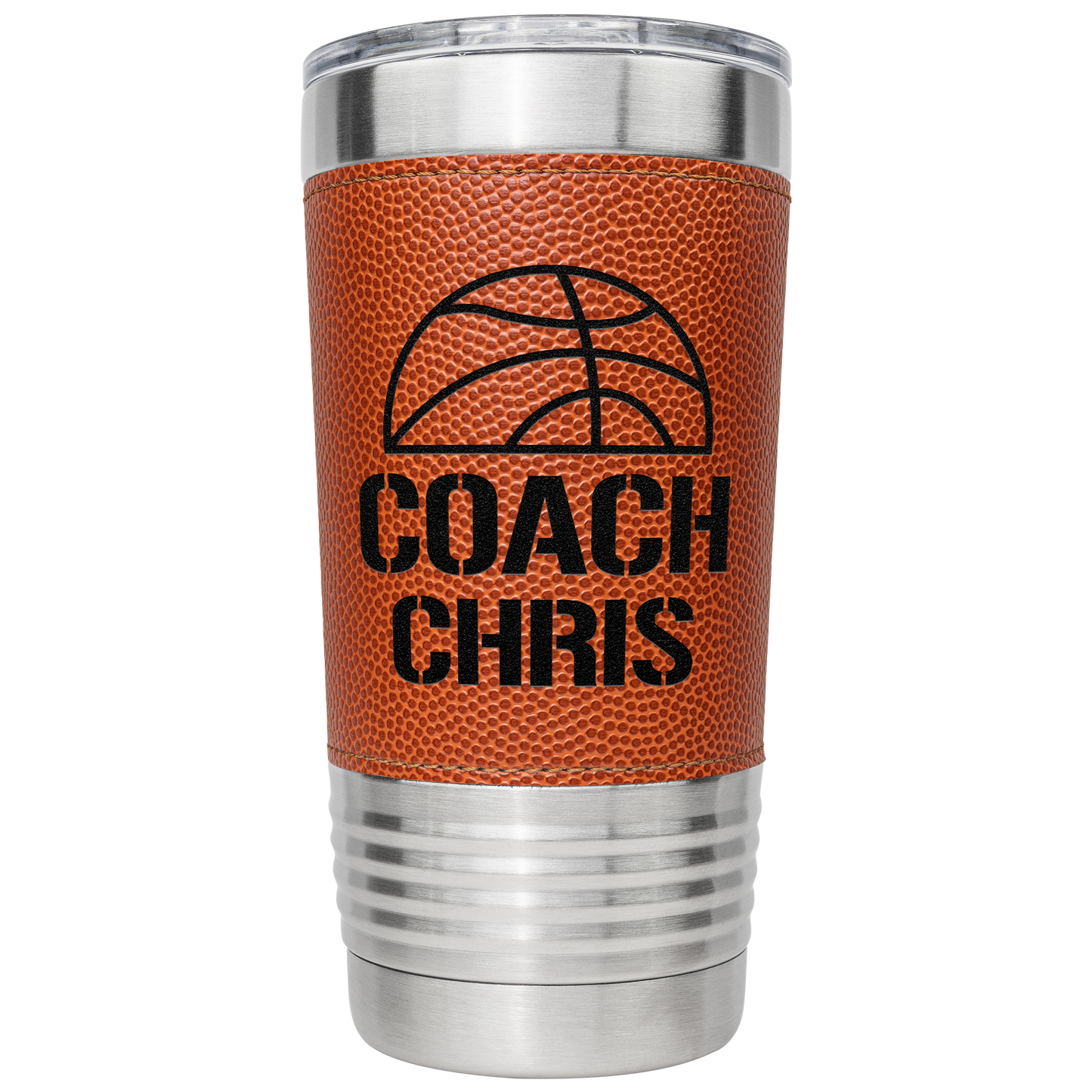 Personalized Basketball Coach 20 oz Engraved Stainless Steel Tumbler
