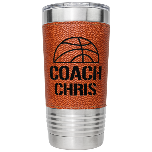 Personalized Basketball Coach 20 oz Engraved Stainless Steel Tumbler