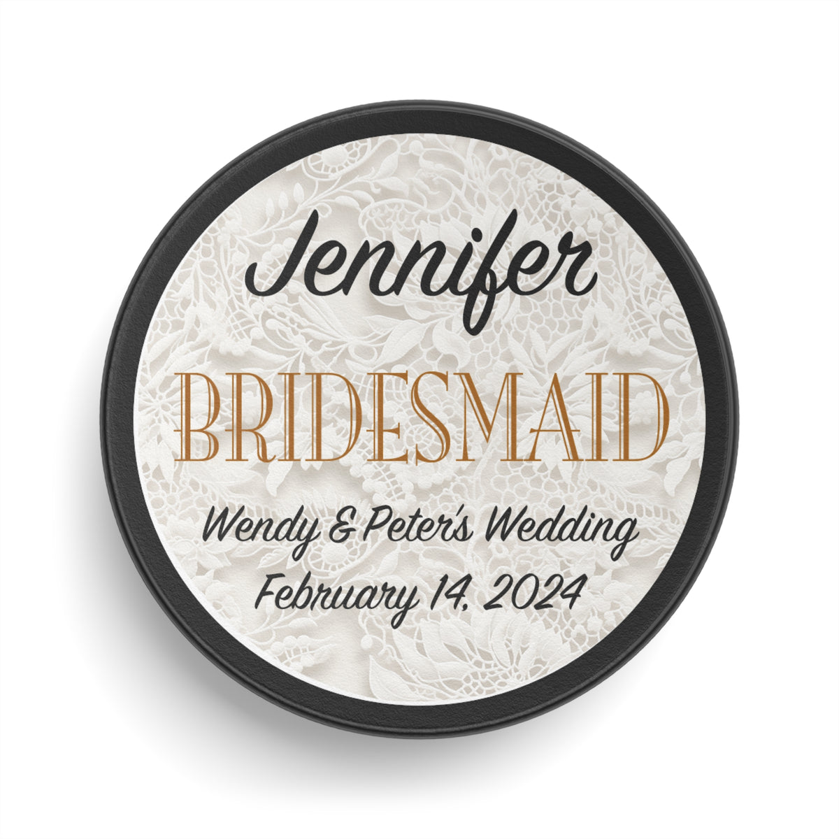 Personalized Wedding Hockey Puck Keepsake - Best Man - Ring Bearer - Groomsman Gifts