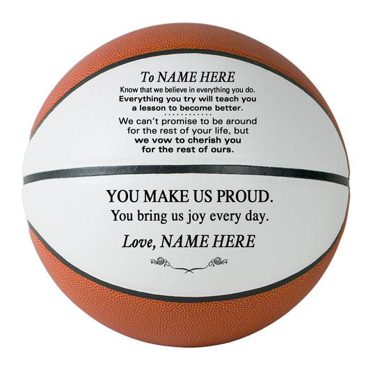 Personalized Granddaughter Basketball Keepsake - To Our Grandson - To My Grandson - To Our Son - To My Son