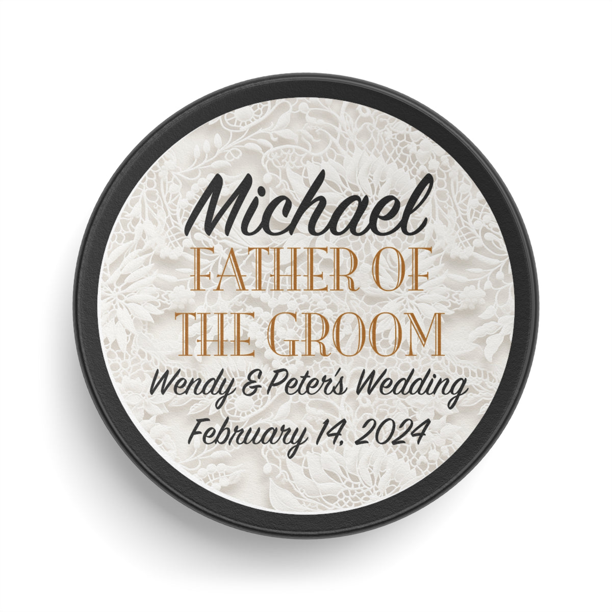 Personalized Wedding Hockey Puck Keepsake - Best Man - Ring Bearer - Groomsman Gifts