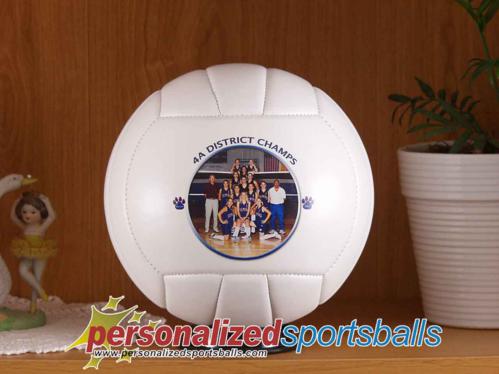 Personalized Photo Volleyball Gift - Full Size: for coach, player, parent or grandparent