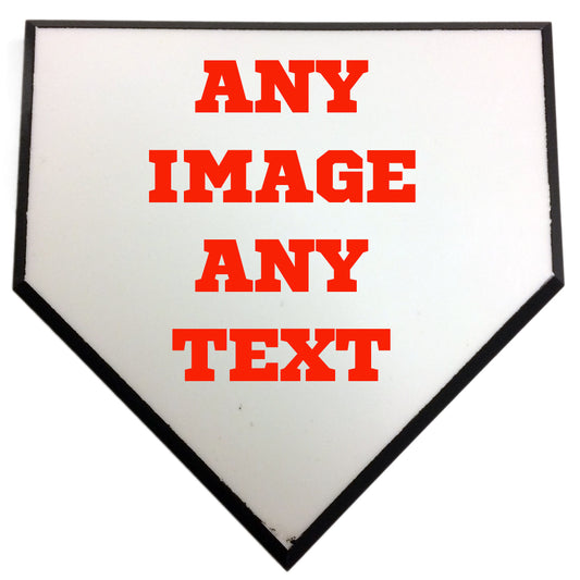 6" Mini Photo Home Plate Plaque