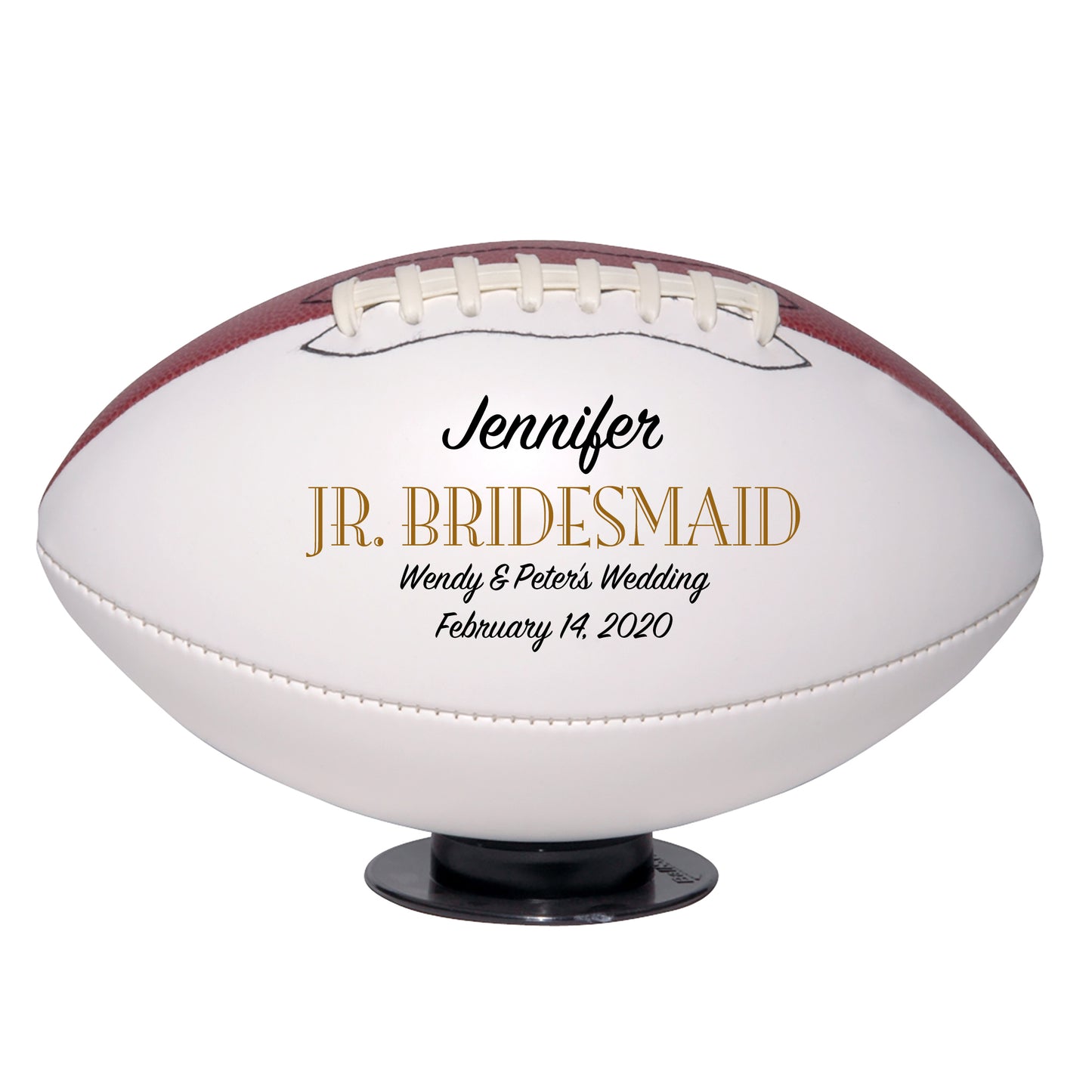 Personalized Wedding Football Keepsake - Best Man - Ring Bearer - Groomsman Gifts