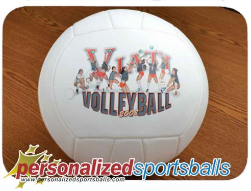 Personalized Photo Volleyball Gift - Full Size: for coach, player, parent or grandparent