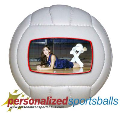 Personalized Photo Volleyball Gift - Full Size: for coach, player, parent or grandparent