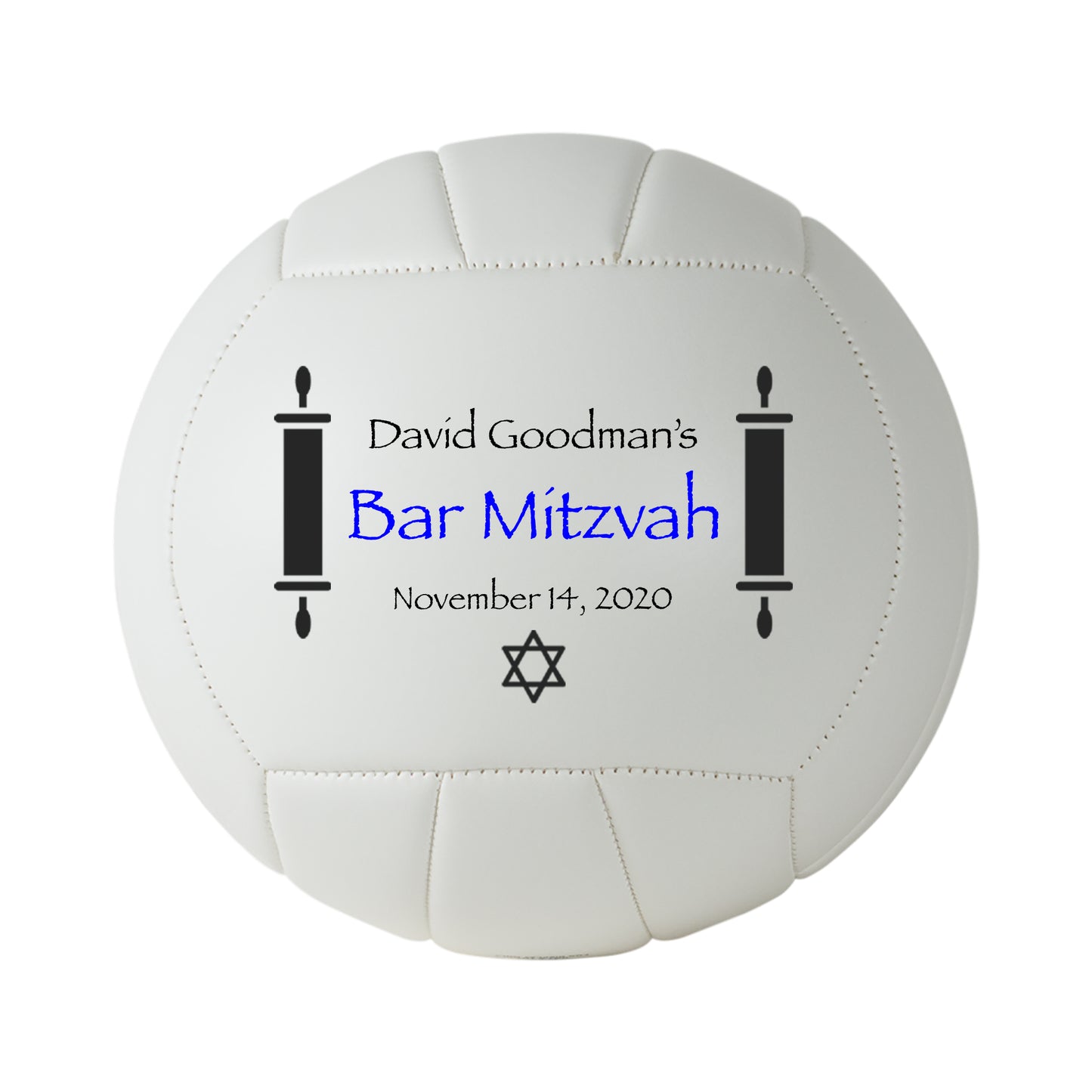 Bar Mitzvah and Bat Mitzvah Volleyball Keepsake Gift