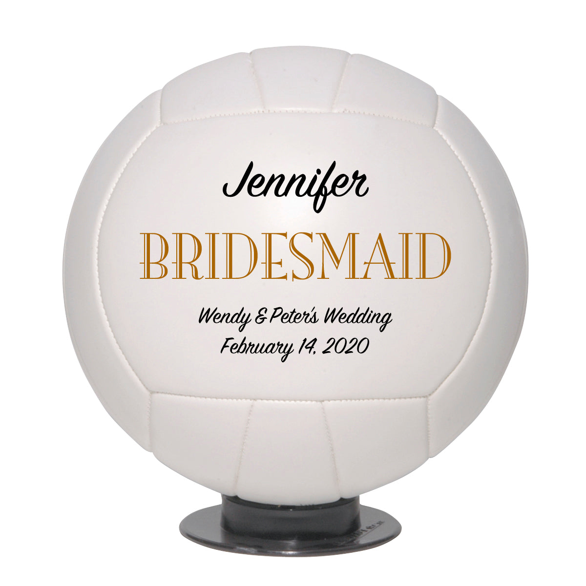 Personalized Wedding Volleyball Keepsake - Best Man - Ring Bearer - Groomsman Gifts