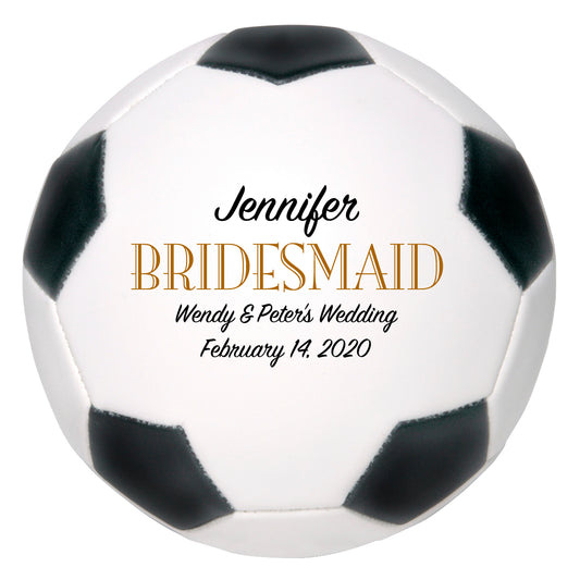 Personalized Wedding Soccer Ball Keepsake - Best Man - Ring Bearer - Groomsman Gifts