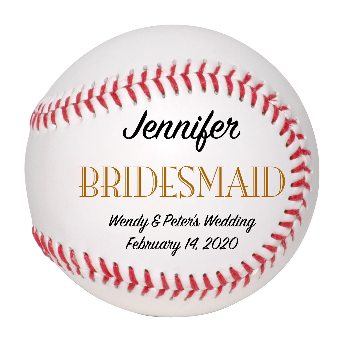 Personalized Wedding Baseball Keepsake - Best Man - Ring Bearer - Groomsman Gifts