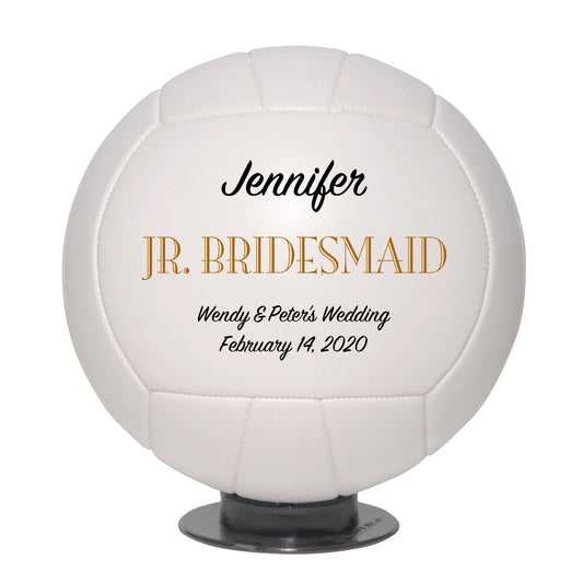 Personalized Wedding Volleyball Keepsake - Best Man - Ring Bearer - Groomsman Gifts