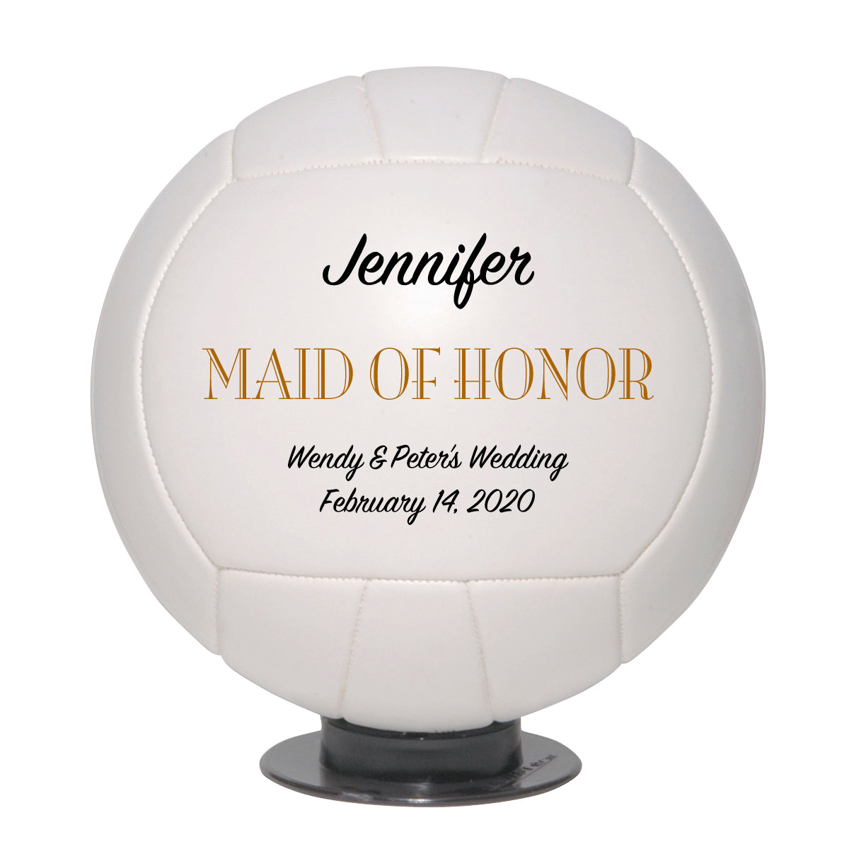 Personalized Wedding Volleyball Keepsake - Best Man - Ring Bearer - Groomsman Gifts