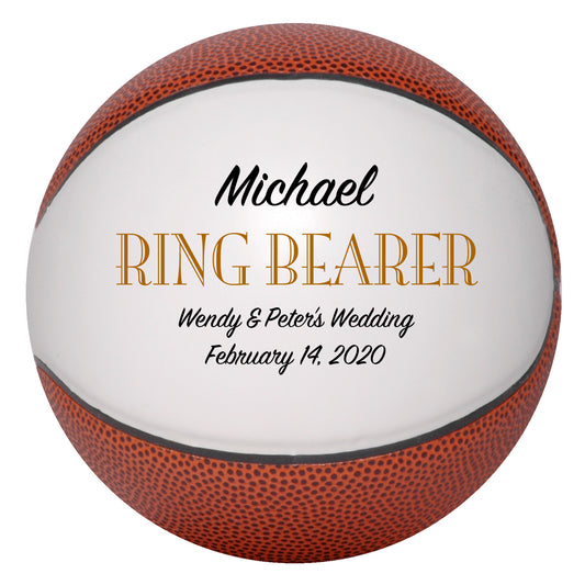 Personalized Wedding Basketball Keepsake - Best Man - Ring Bearer - Groomsman Gifts