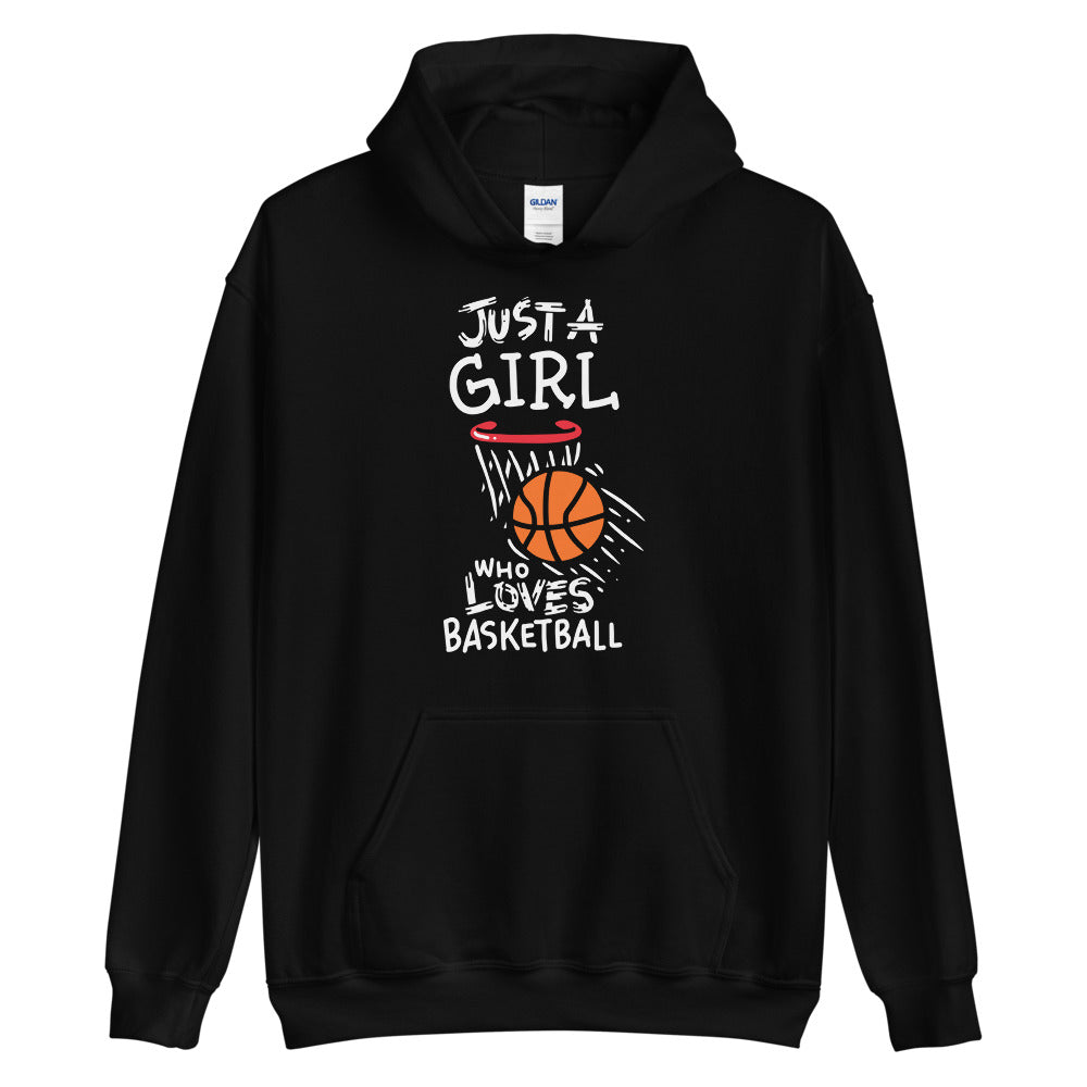 Just a Girl Who Love Basketball Unisex Adult Hoodie